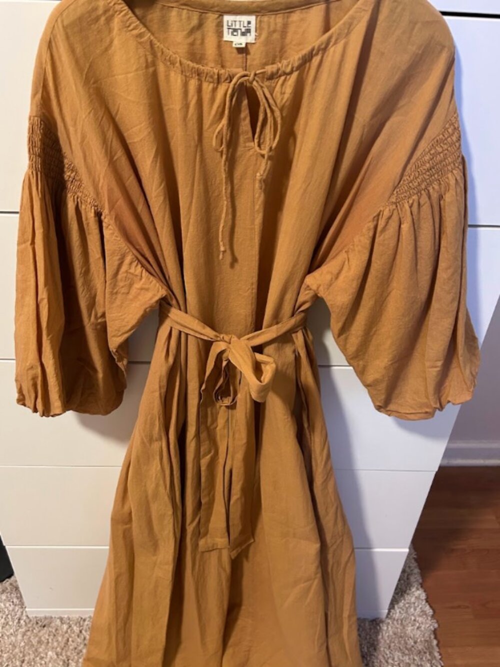 RARE LITTLE TIENDA AUSTRALIA MARTHA DRESS DUNES ONE SIZE BOHO DRESS WITH POCKETS